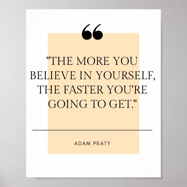 Póster Citación de Adam Peaty (Frente)