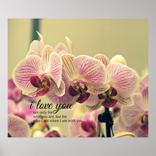 Póster Citación de inspiración romántica (Frente)