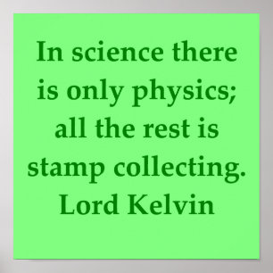 Póster Citación de Lord Kelvin