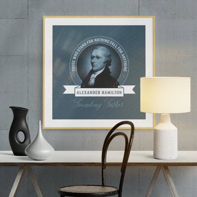 Póster Citación del Padre Fundador Alexander Hamilton (Subido por el creador)