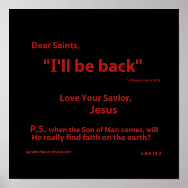 Póster Citas cristianas (Frente)