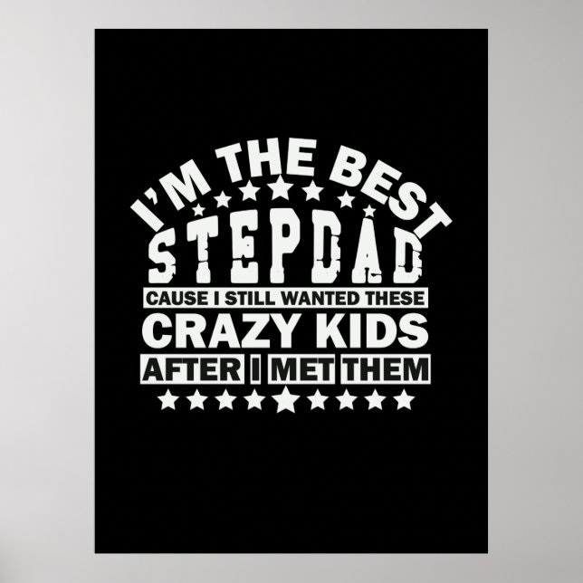 Póster Citas de abuelo | Soy El Mejor Stepdad (Frente)