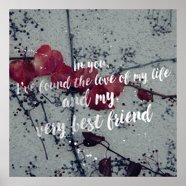 Póster Citas de amor para él - Poster de tipografía (Frente)