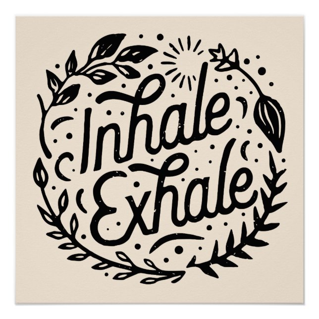 Póster Citas de atención de salud mental inhaladas (Anverso)