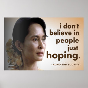 Póster Citas de Aung San Suu Kyi