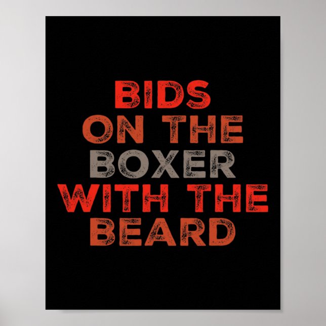 Póster Citas De Boxeo Graciosas En Boxer Con (Frente)