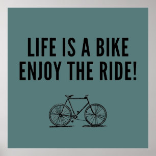 Póster citas de ciclismo inspirador