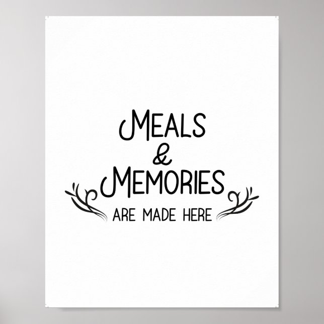 Póster Citas de comidas y Recuerdos, citas de cocina (Frente)
