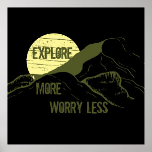 Póster Citas de excursionismo motivacionales