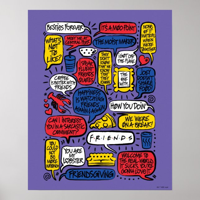 Póster Citas de FRIENDS™ (Frente)