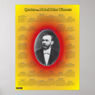 Póster Citas de ganadores del Premio Nobel
