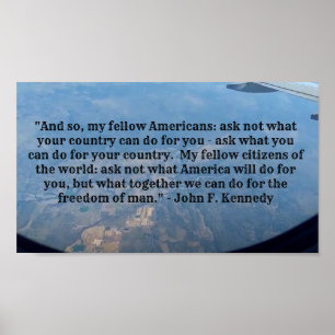 Póster Citas de JFK