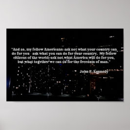Póster Citas de JFK
