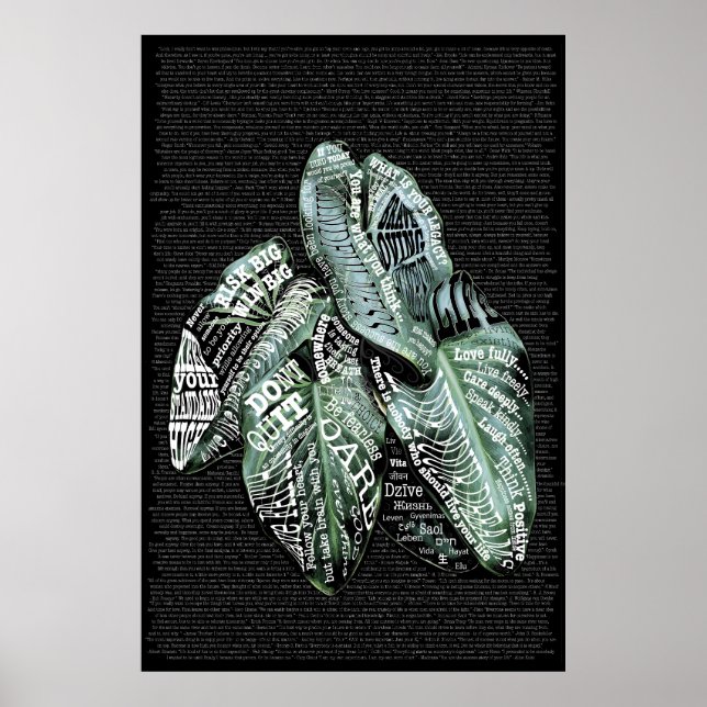 Póster Citas de LIFE motivacionales inspiradoras (Frente)