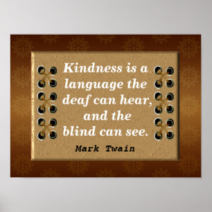 Póster Citas de Mark Twain