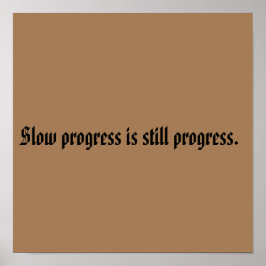 Póster Citas De Motivación De GIMNASIO Y Marrón Claro