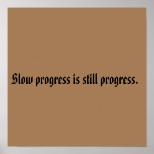 Póster Citas De Motivación De GIMNASIO Y Marrón Claro