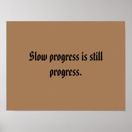 Póster Citas De Motivación De GIMNASIO Y Marrón Claro