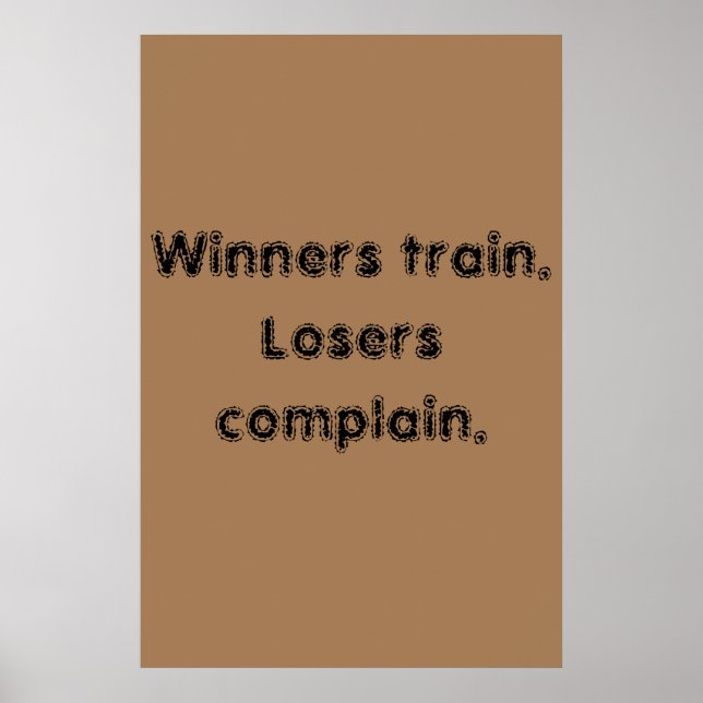 Póster Citas De Motivación De GIMNASIO Y Poster Marrón Cl (Frente)