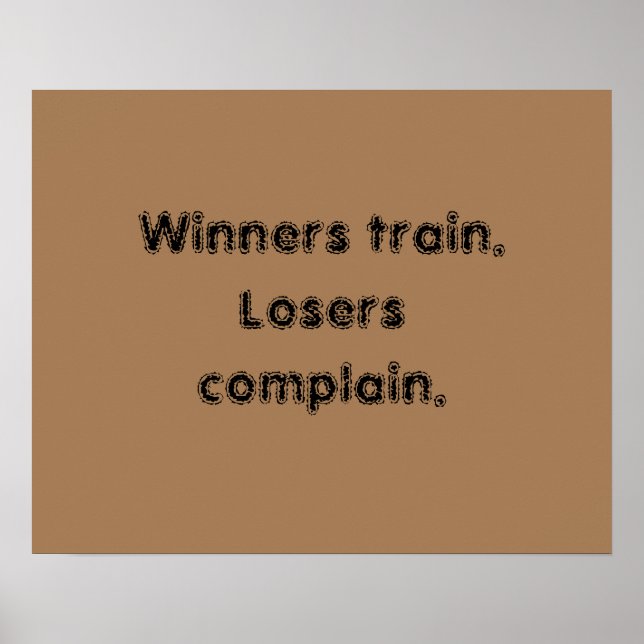 Póster Citas De Motivación De GIMNASIO Y Poster Marrón Cl (Frente)