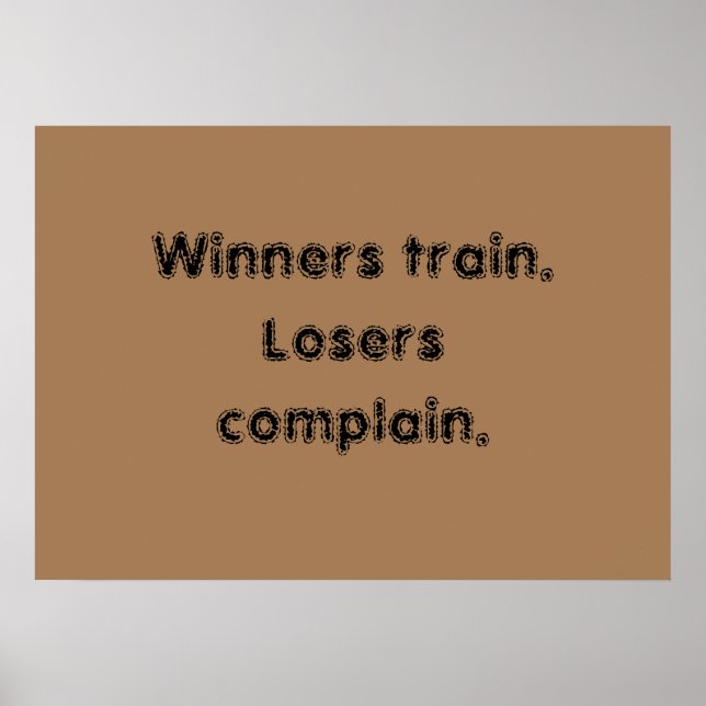 Póster Citas De Motivación De GIMNASIO Y Poster Marrón Cl (Frente)