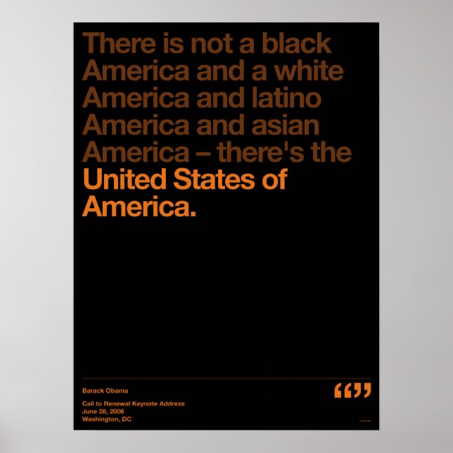 Póster Citas de Obama (Frente)