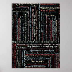 Póster Citas de Orwell