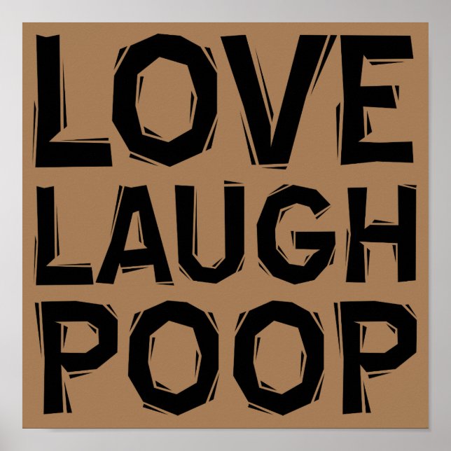 Póster Citas de Rótulo de Poster divertidas de Love Laugh (Frente)