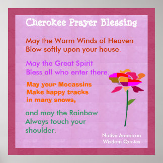Póster Citas de sabiduría nativa norteamericana