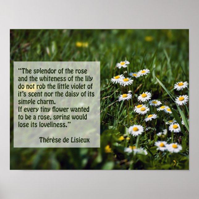 Póster Citas de St Therese (Frente)