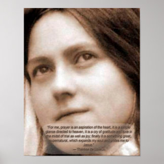 Póster Citas de St Therese