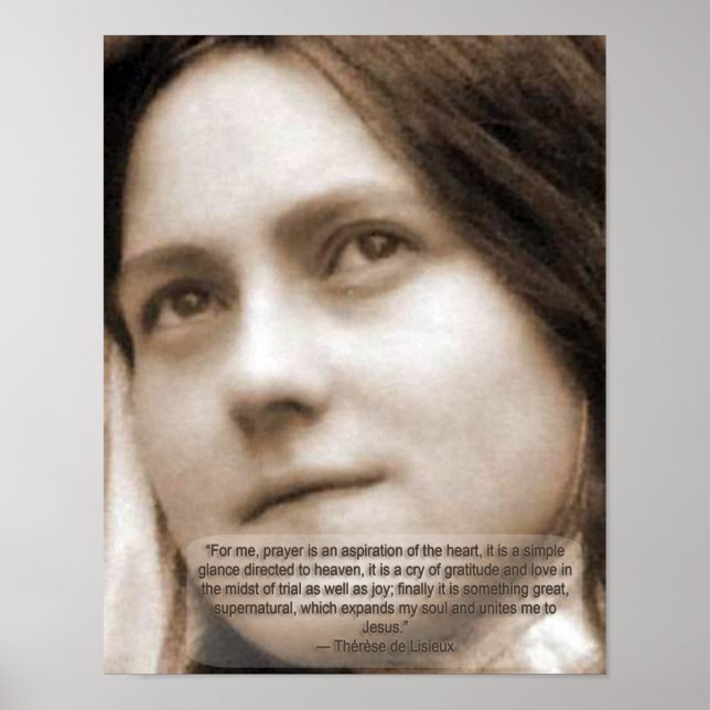 Póster Citas de St Therese (Frente)