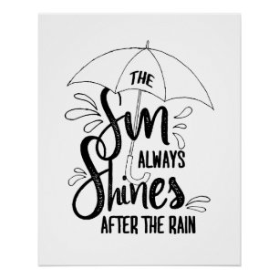 Póster Citas de Sun Citas de lluvia Citas de resultados p