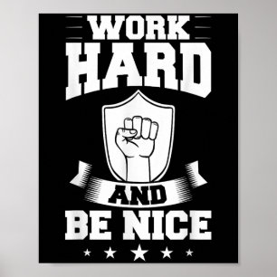 Póster Citas de Trabajar Duro Inspiración Frase Motivacio