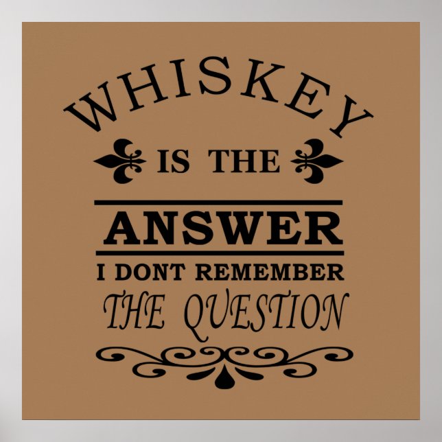 Póster citas de whisky (Frente)