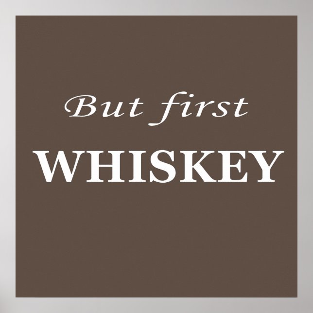 Póster citas de whisky (Frente)