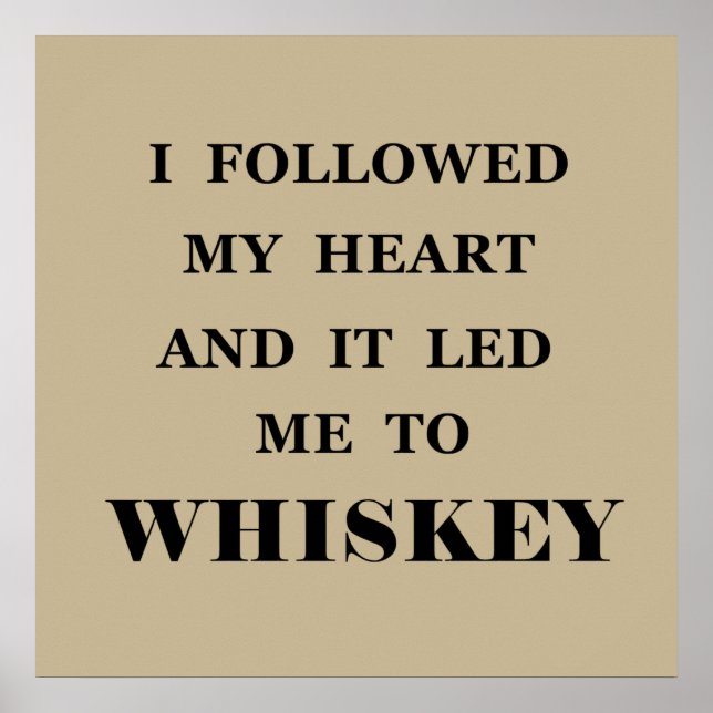 Póster citas de whisky (Frente)