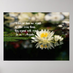 Póster Citas del nativo americano