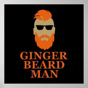 Póster Citas divertidas con barba pelirroja 