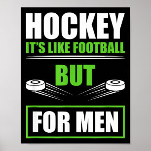 Póster Citas Divertidas de Hockey Día del Padre Hockey Ma
