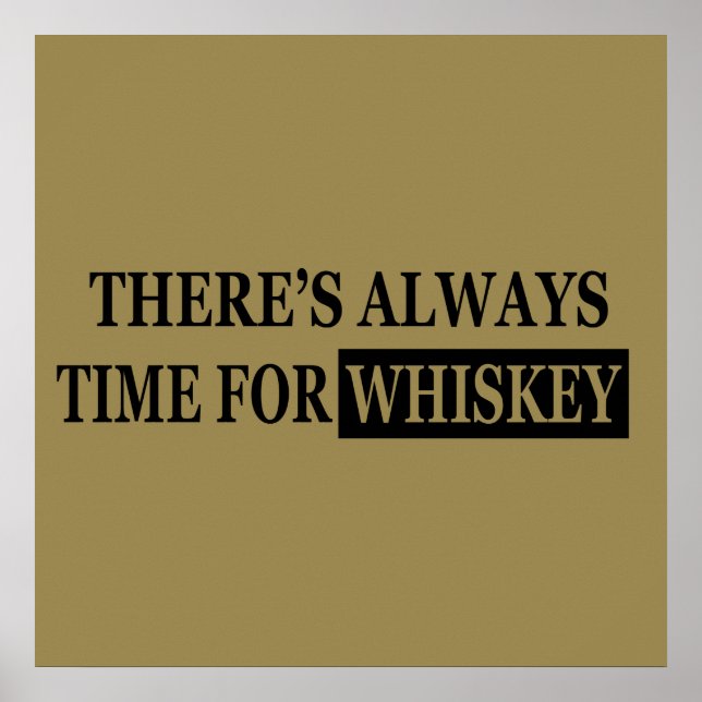 Póster citas divertidas de whiskey lover (Frente)