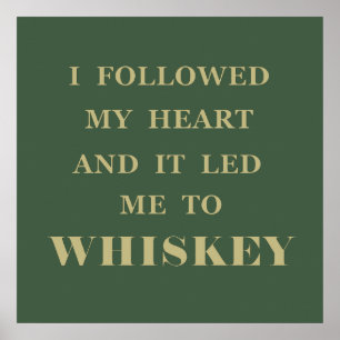 Póster Citas divertidas de whisky dichos de bebida
