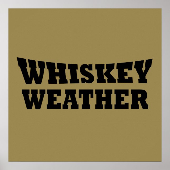 Póster citas divertidas para amantes del whiskey (Frente)