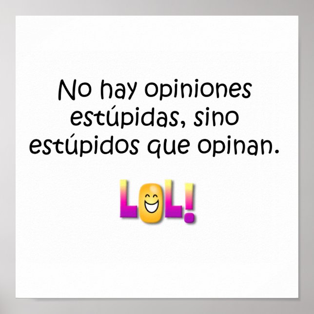 Póster Citas en español (Frente)