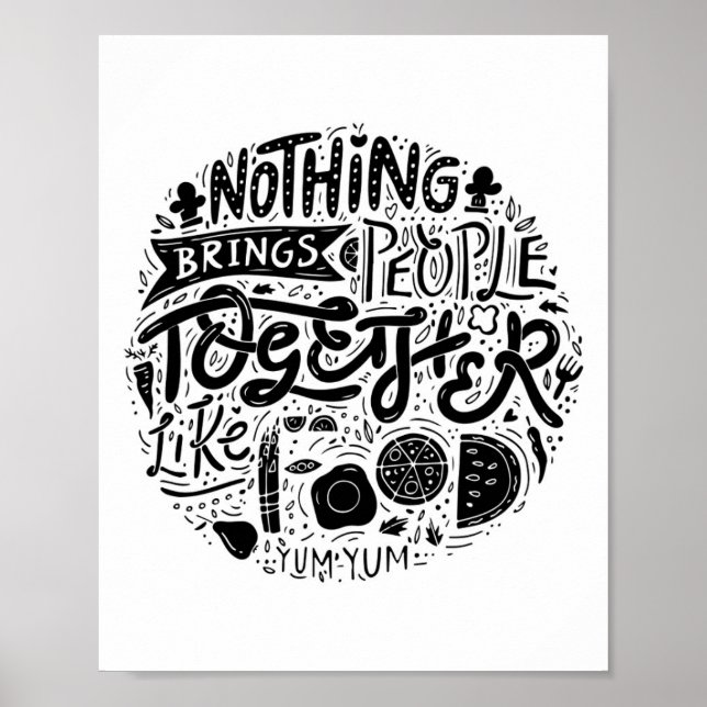 Póster Citas familiares, presupuesto de comida, decoració (Frente)