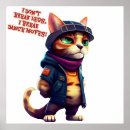 Póster Citas graciosas de un jefe de una banda de gatos