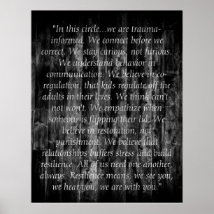 Póster Citas informadas sobre el trauma