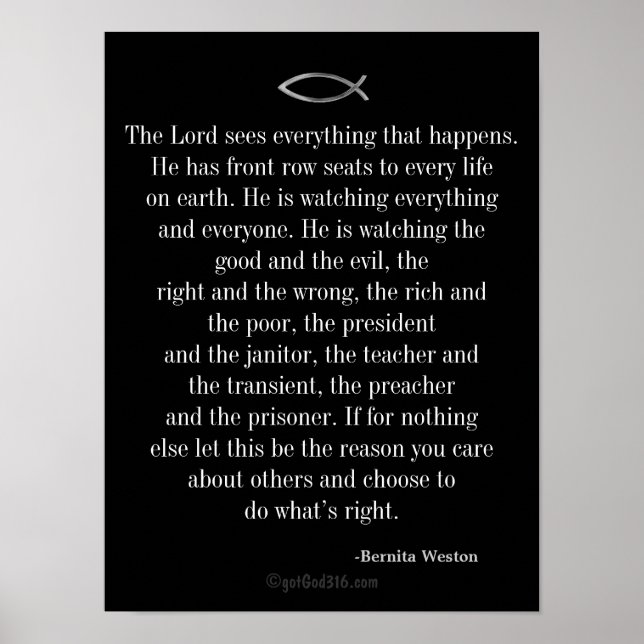 Póster Citas inspiradoras claves de disciplina (Frente)