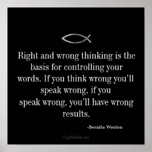 Póster Citas inspiradoras claves de disciplina