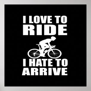 Póster citas inspiradoras de ciclismo